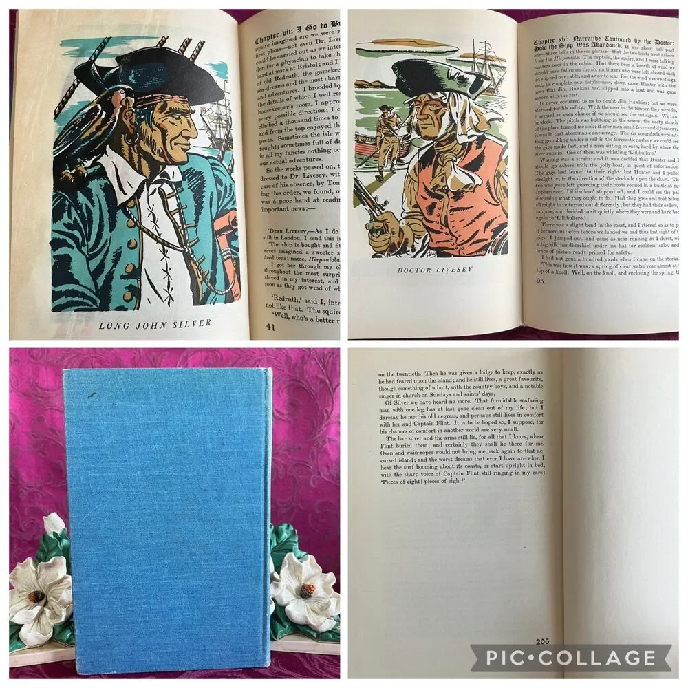 1941 Treasure Island by Robert Louis Stevenson, Illustrated by Edward A. Wilson